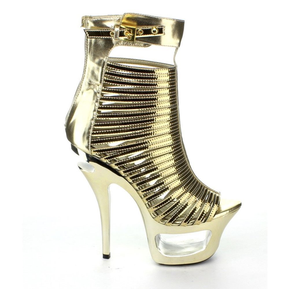 ISO! 604-Samantha Gold Shoes | US Size 7 | Ellie Shoes
